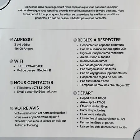 Le Petit Bedier Apartmán Angers